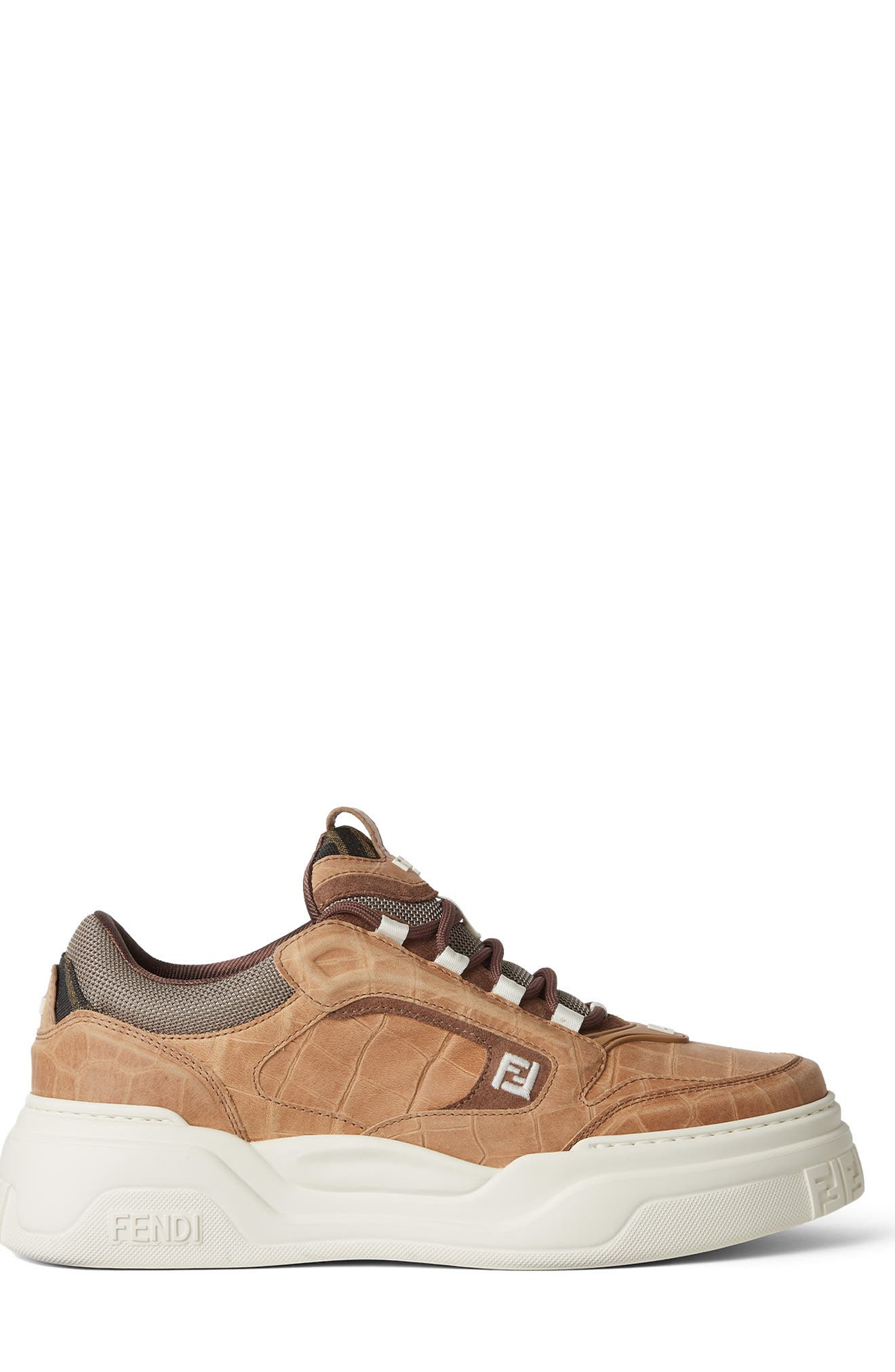 Fendi Force Sneaker in Brown Arabica Tortor at Nordstrom - 2