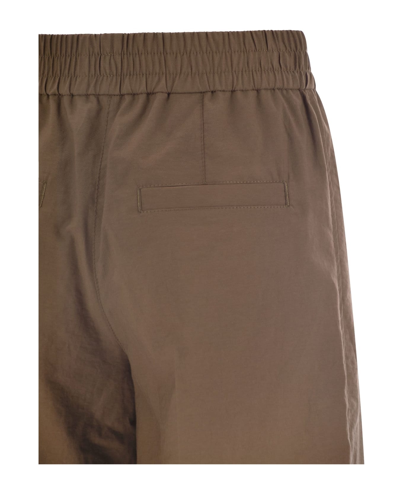 Loose Fit Cotton Trousers - 4