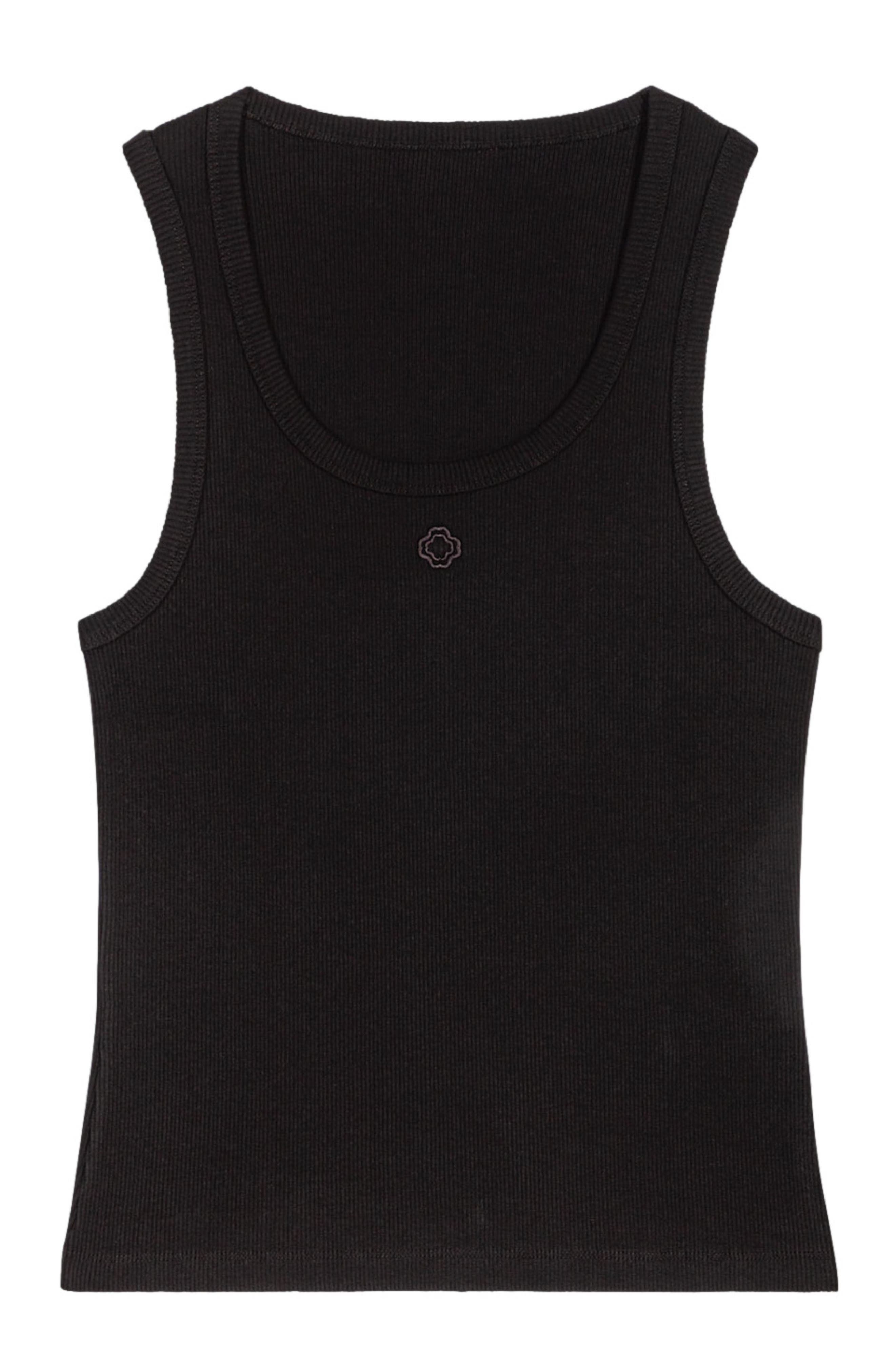 maje Rib knit tank top in Black at Nordstrom - 7