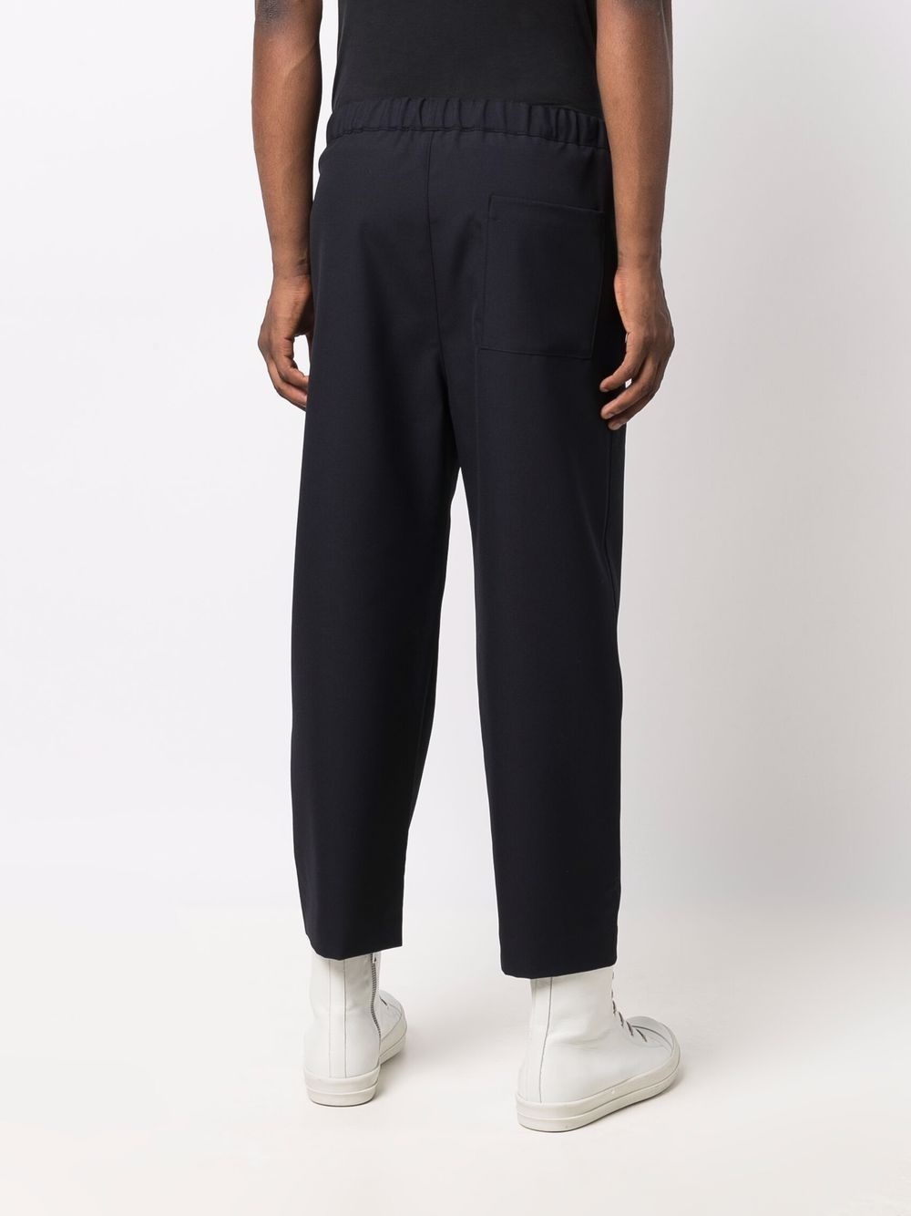 drop-crotch track pants - 4