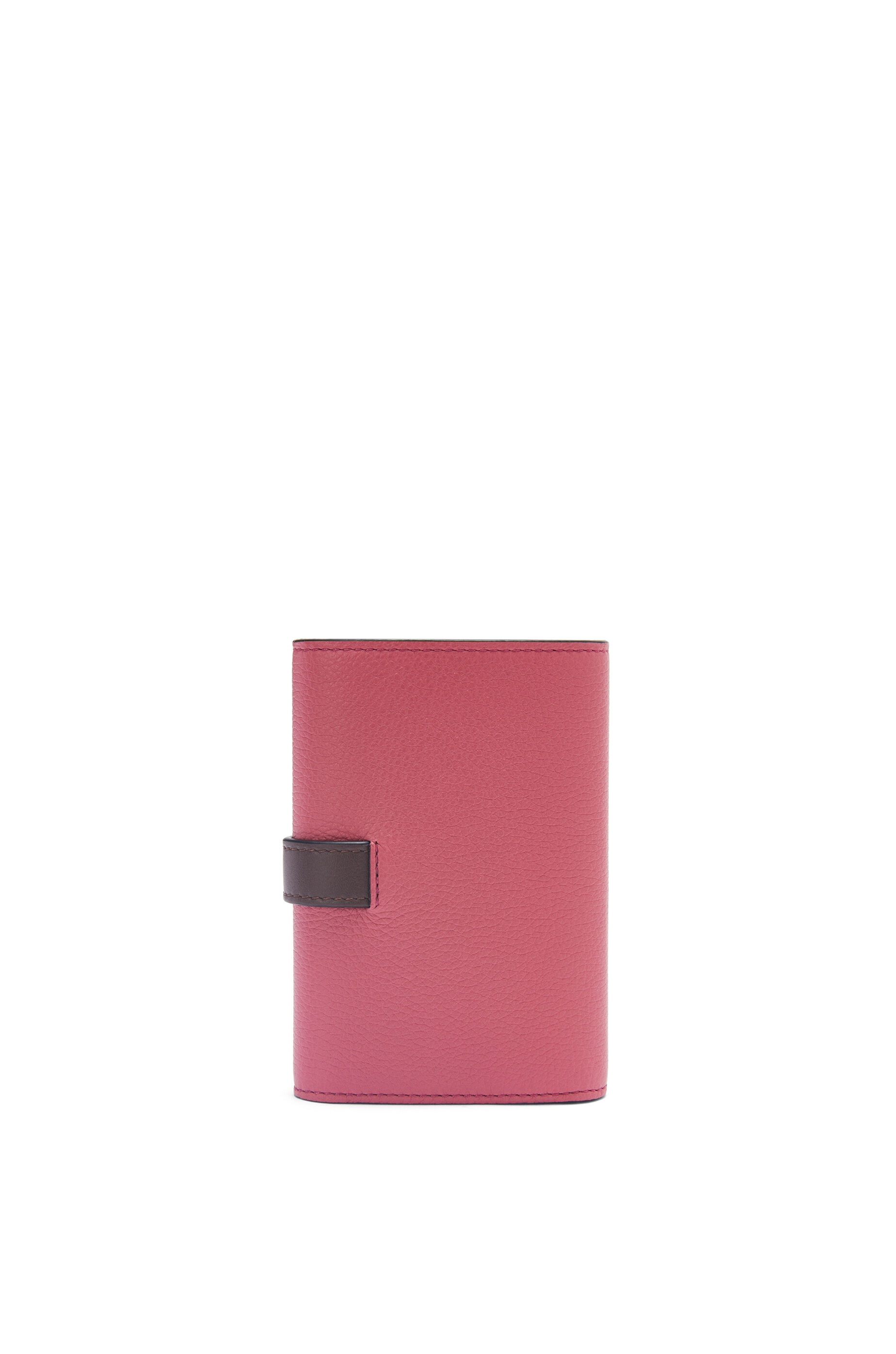 Small vertical wallet in soft grained calfskin - 4