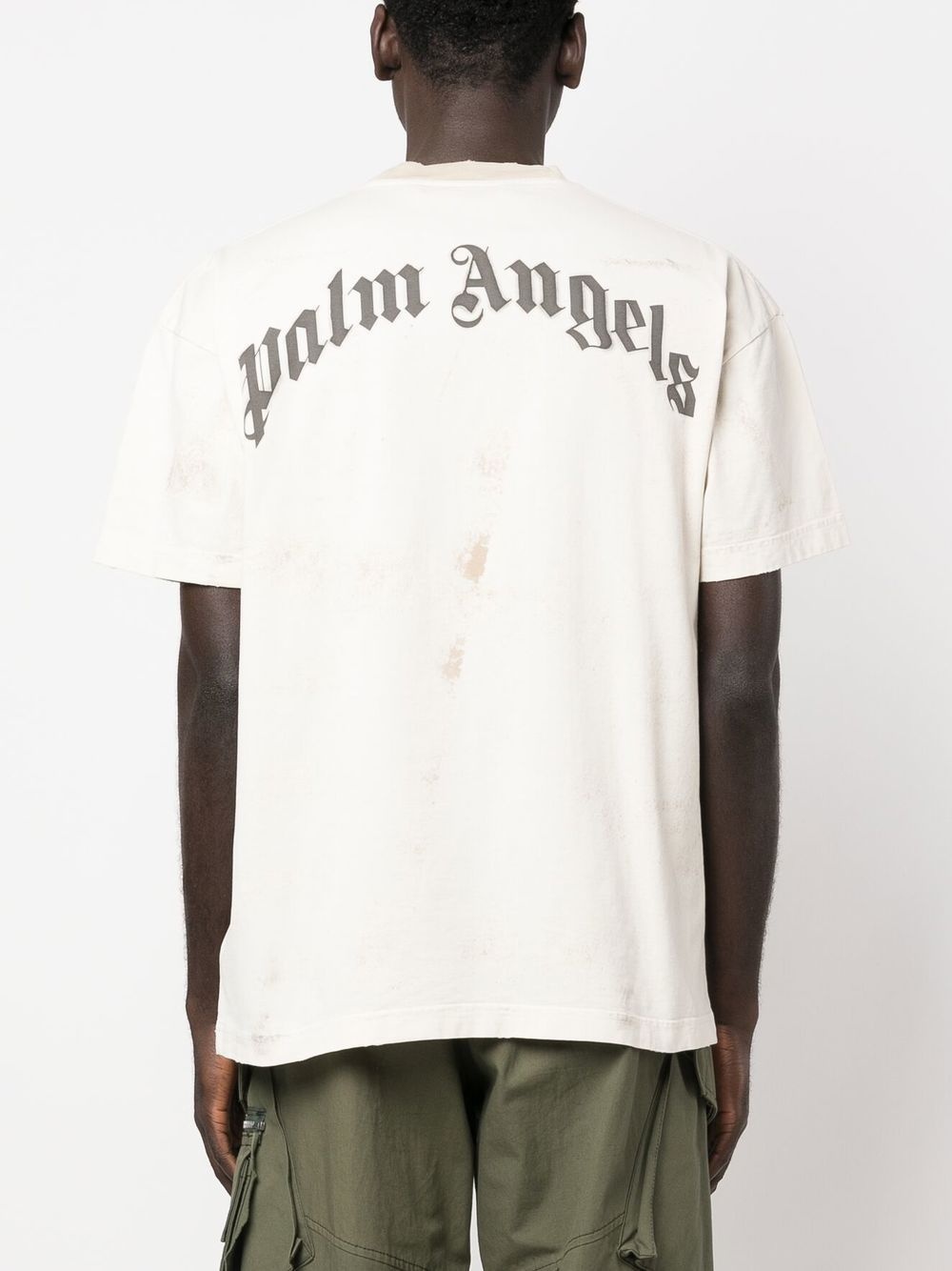 logo-print cotton T-shirt - 4