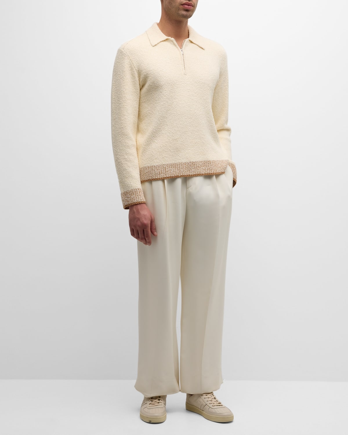 Men's Maxwell Long-Sleeve Zip Polo Top - 2