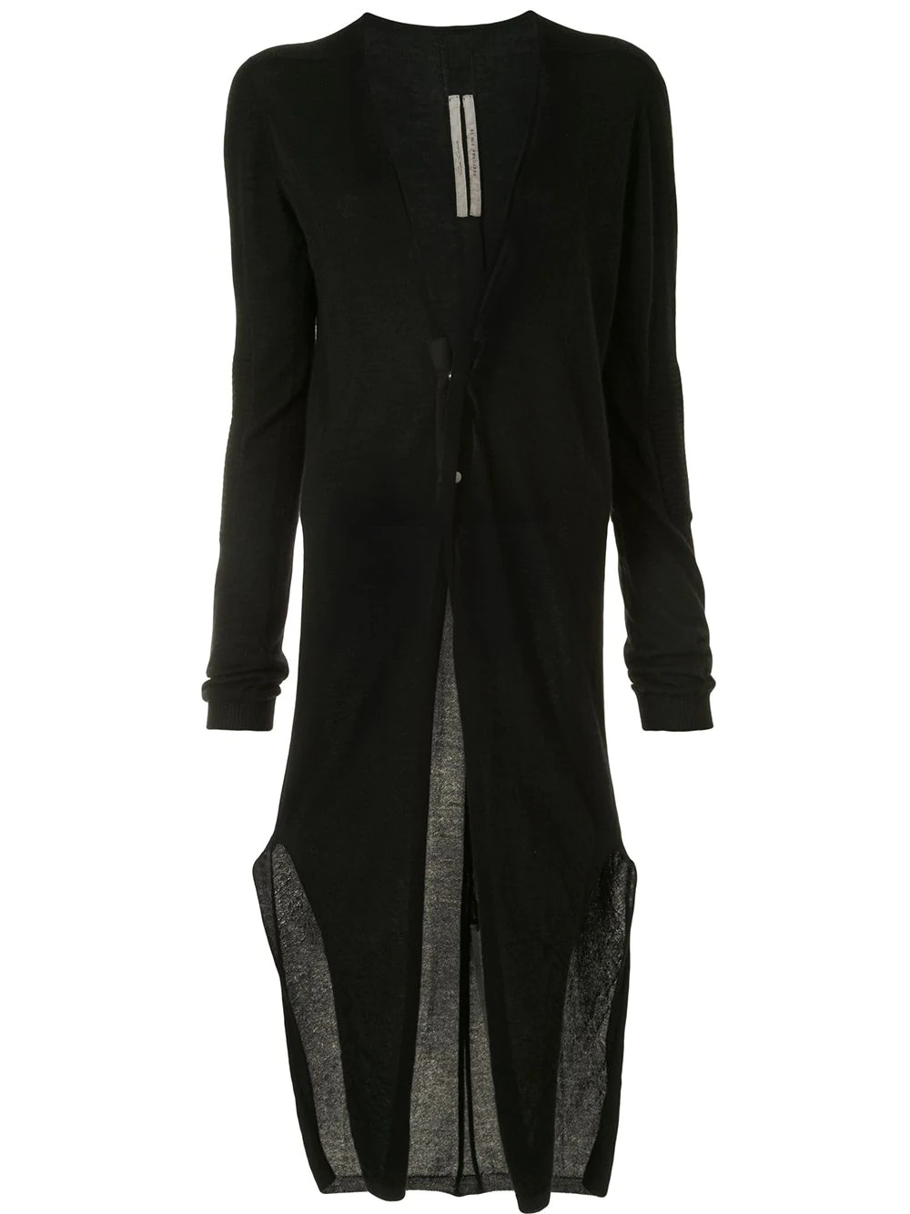 split-hem longline cardigan  - 1