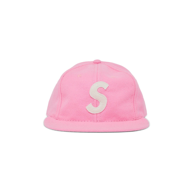 Supreme x Ebbets S Logo Fitted 6-Panel 'Bright Pink' - 1