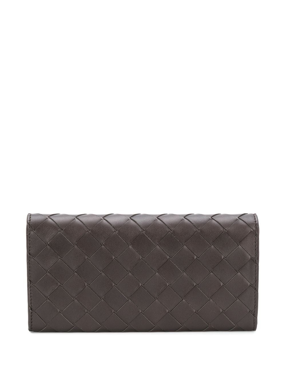 intrecciato weave continental wallet - 2