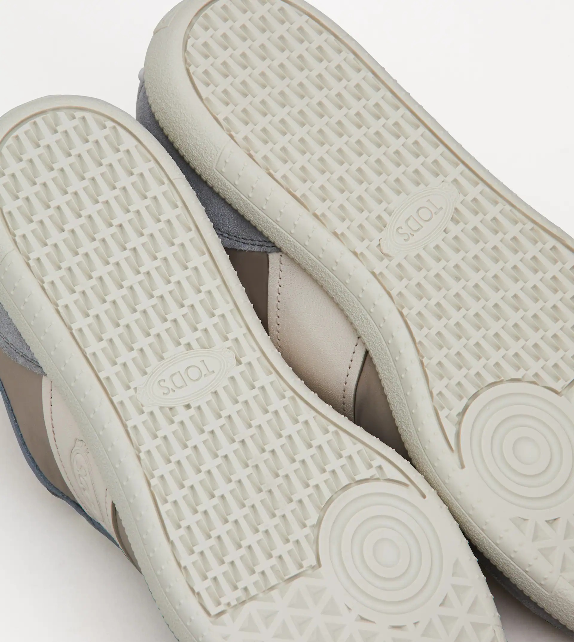 TOD'S TABS SNEAKERS IN SUEDE AND TECHNICAL FABRIC - LIGHT BLUE, GREY, WHITE - 6