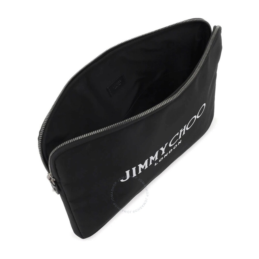 Jimmy Choo Adler Logo Print Pouch - 4