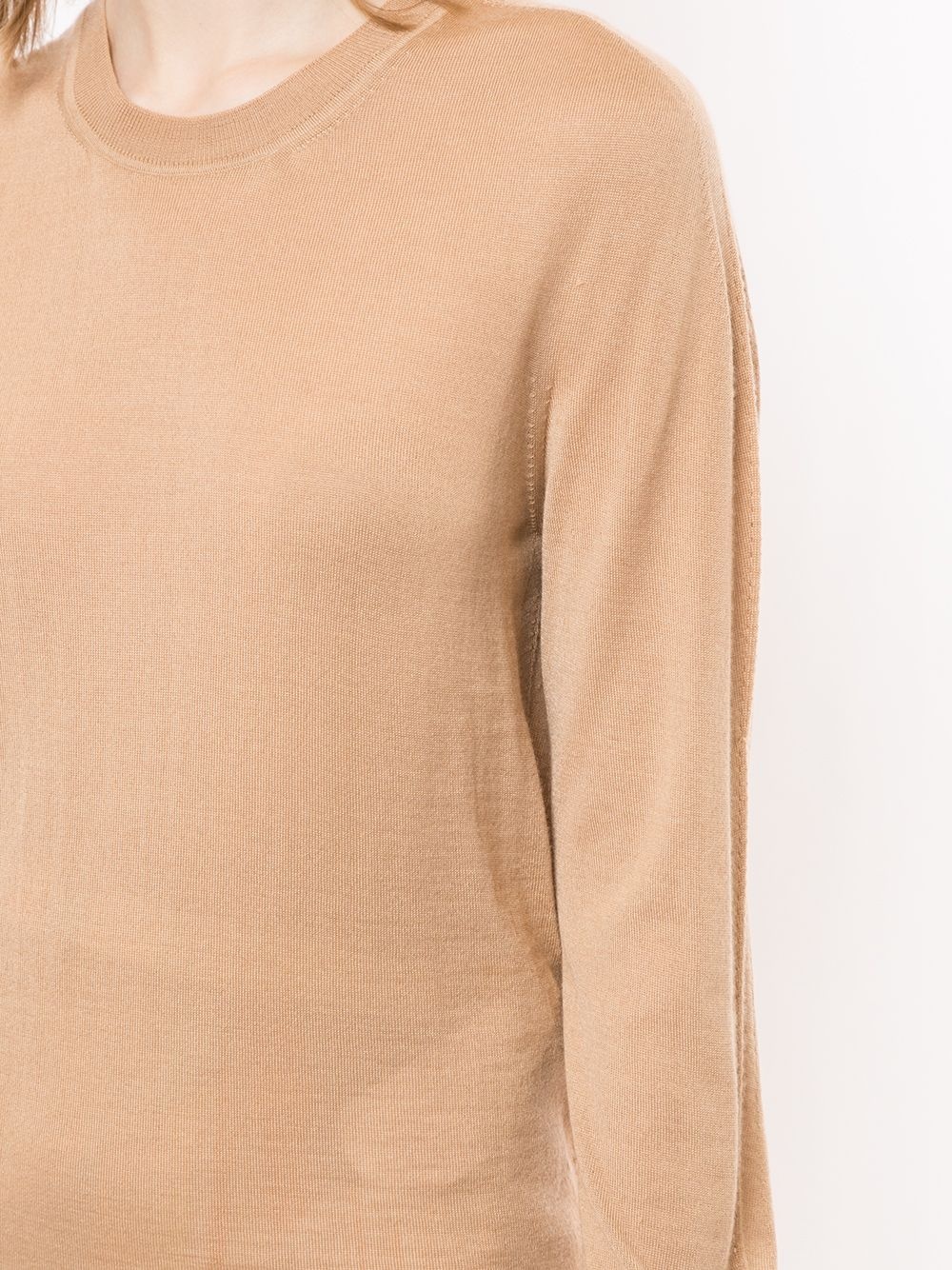 cashmere-silk crew neck jumper - 5