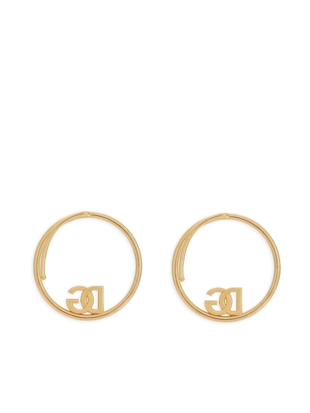 DG-logo crystal-embellished ear cuffs - 3