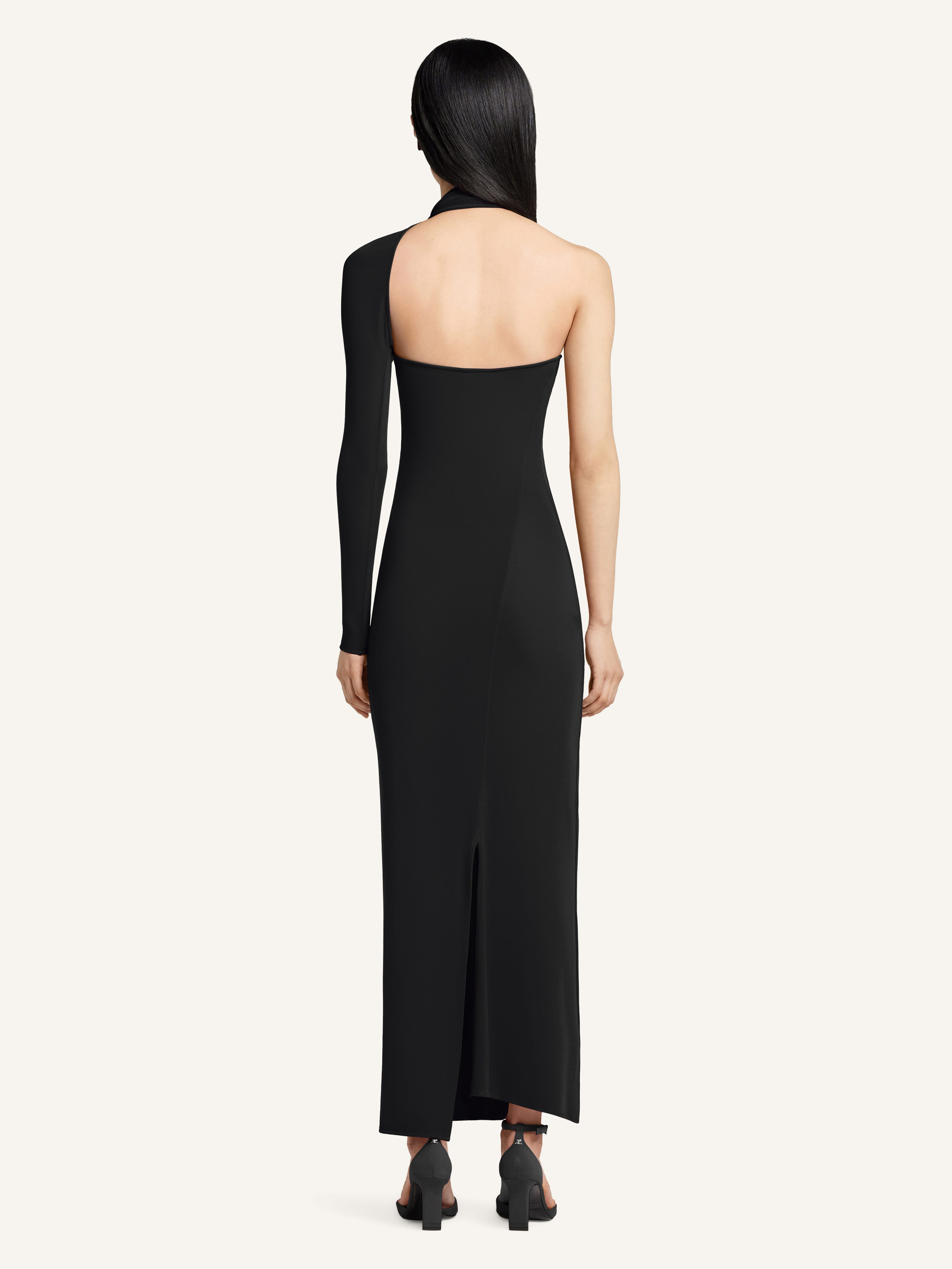 WRAPPED JERSEY DRESS - 4