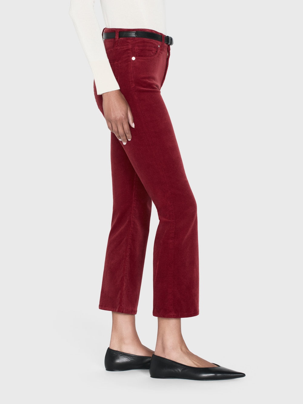 Le Crop Mini Boot Corduroy in Paprika - 4