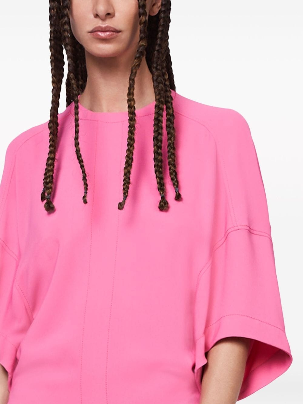 bell-sleeve T-shirt dress - 4