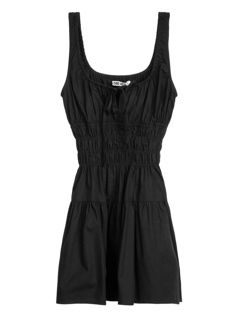 Gianluca smocked flared mini dress - 1