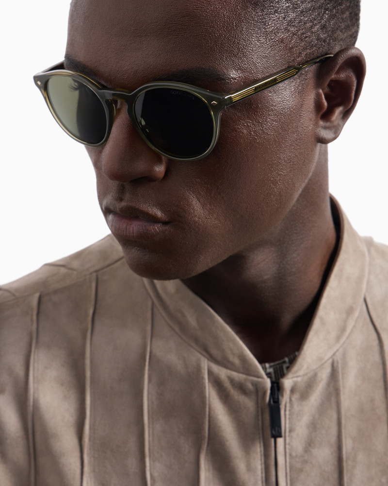 GIORGIO ARMANI MEN’S PANTO SUNGLASSES outlook