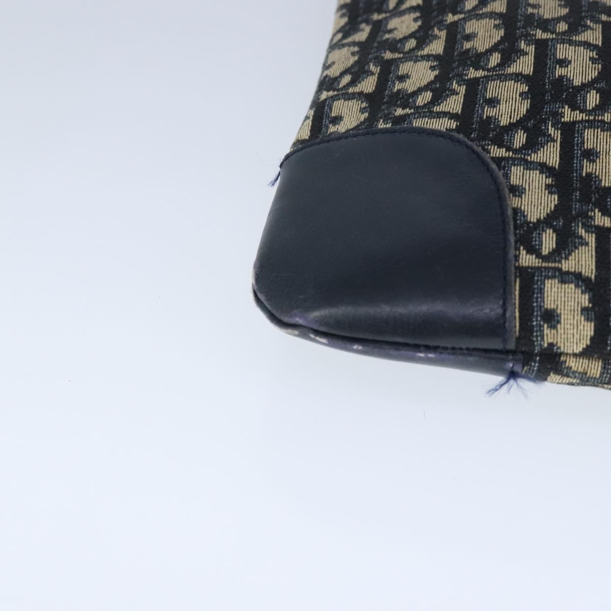 DIOR Trotter Canvas Hand Bag Canvas Navy - 9