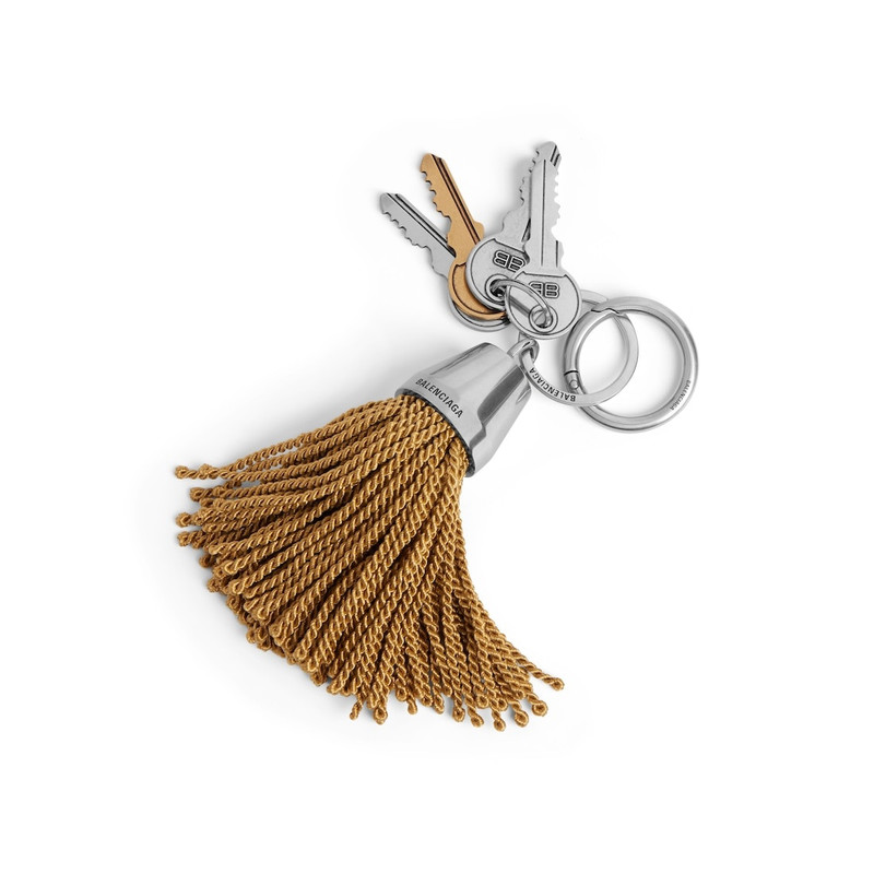 BALENCIAGA Charm/keychain Pompom in Mustard outlook