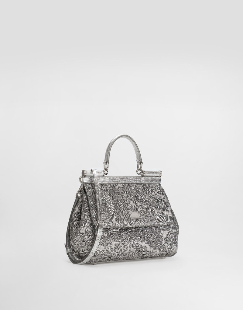 Medium Sicily handbag in brocade 3