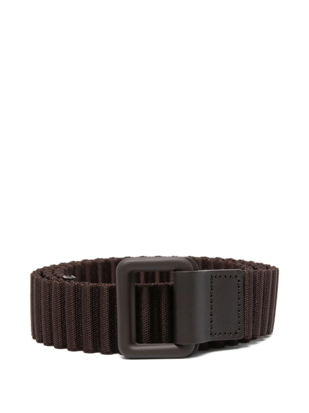 pleated square-buckle belt - 1