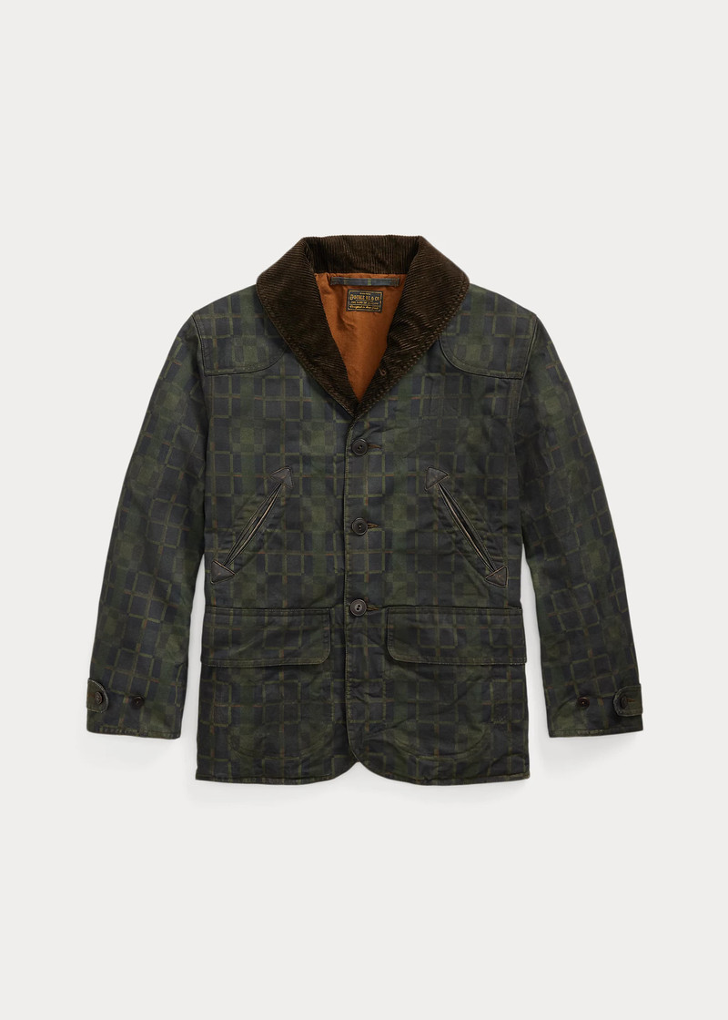 Check-Print Oilcloth Jacket 1