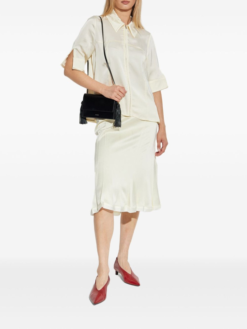 Jil Sander zip-front collared shirt outlook