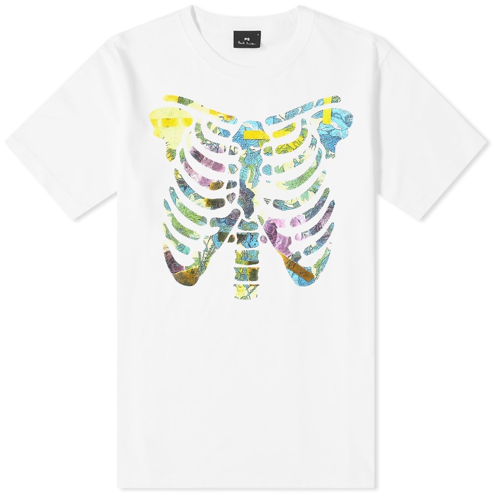 Paul Smith Floral Ribs Tee - 1