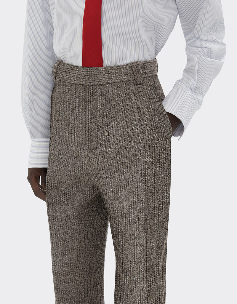 Trousers in mélange wool twill 5