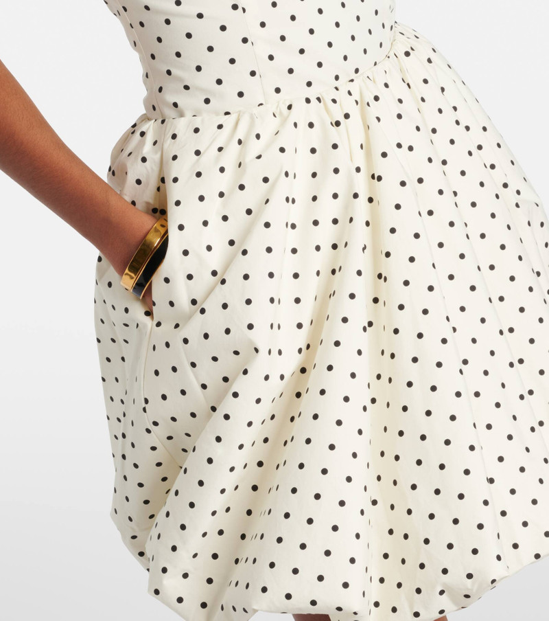 Balloon polka-dot poplin miniskirt 4