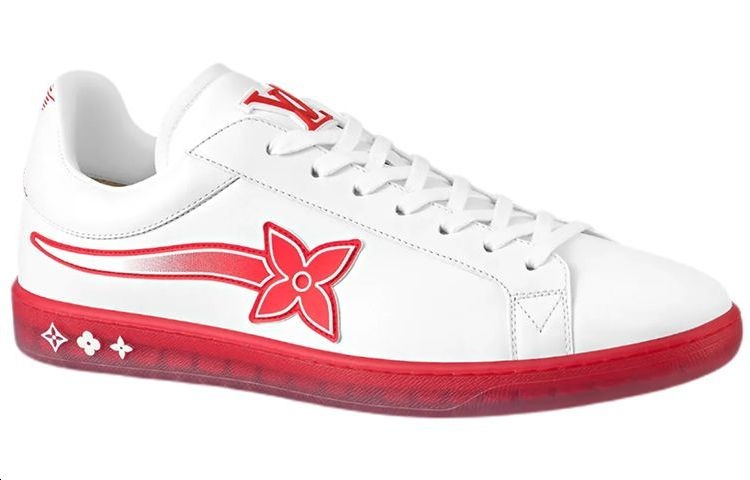 LOUIS VUITTON Luxembourg Samothrace Trainers 'White Red' 1A9FYM - 2