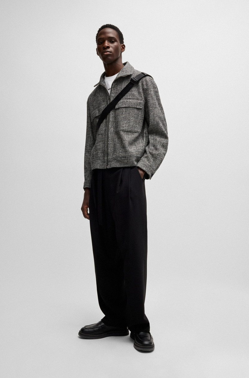 HUGO MODERN-FIT JACKET IN MOULINÉ TWEED outlook