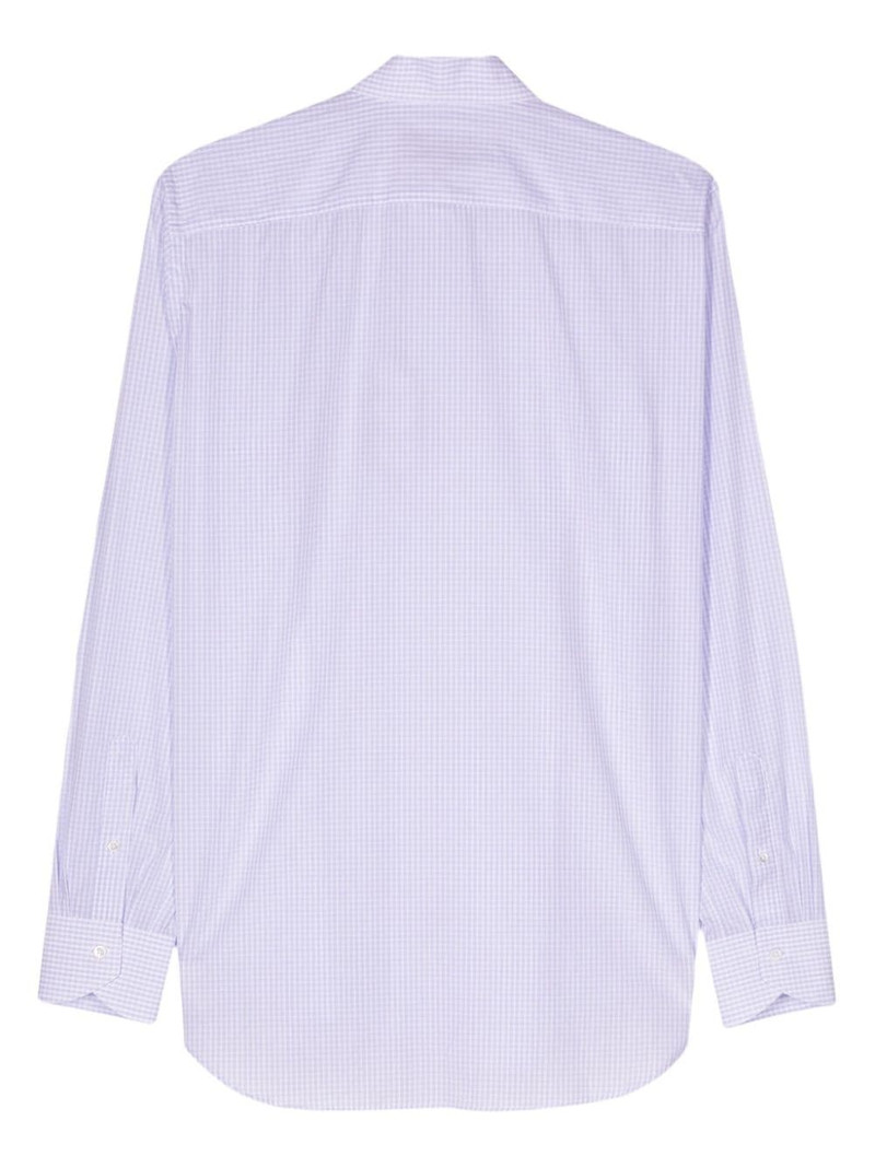 Canali checked cotton shirt outlook