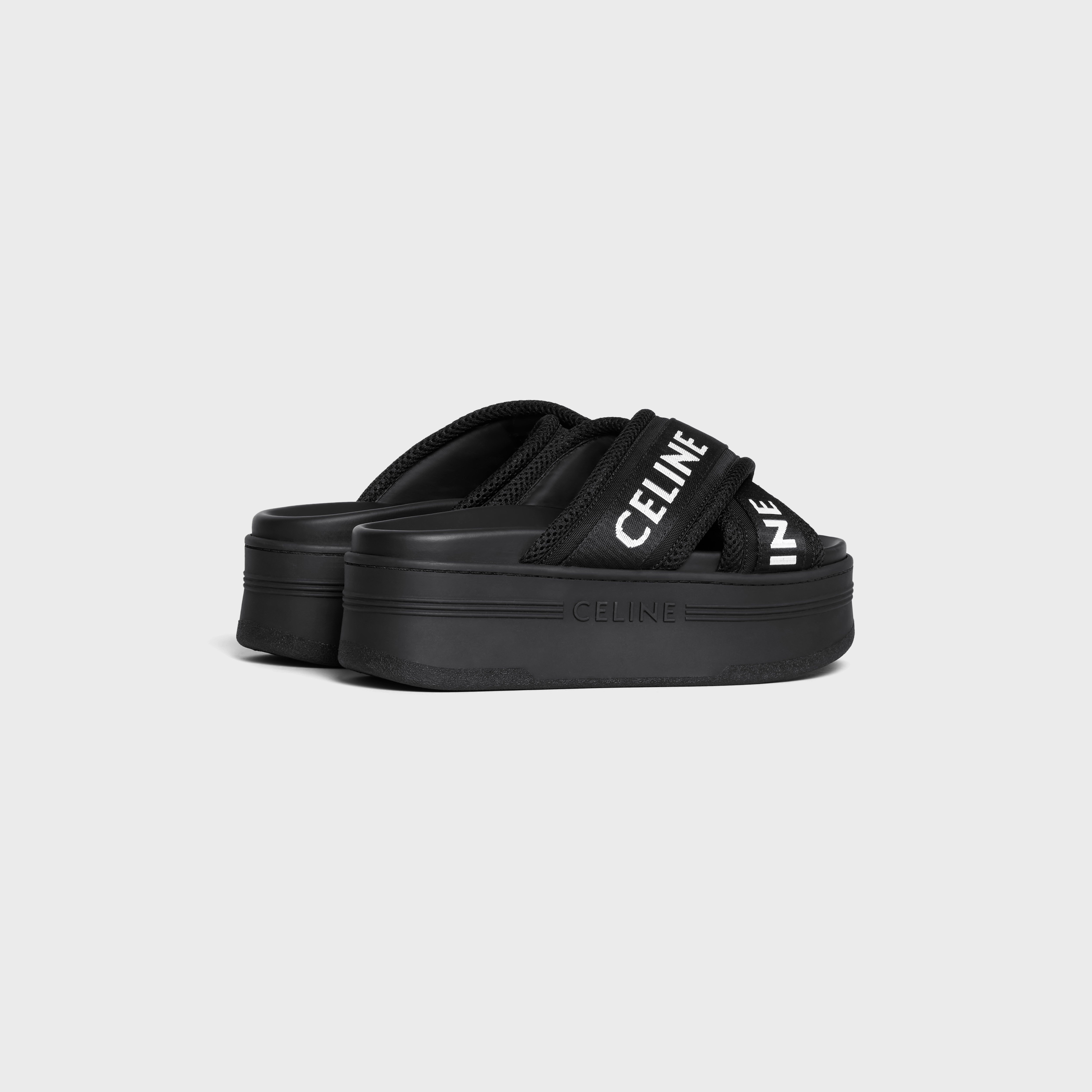 関税込 CELINE BLOCK SLIDE WITH TRIOMPHE IN LAMBSKIN CELINE BLOCK SLIDE WITH TRIOMPHE IN LAMBSKIN - | CELINE