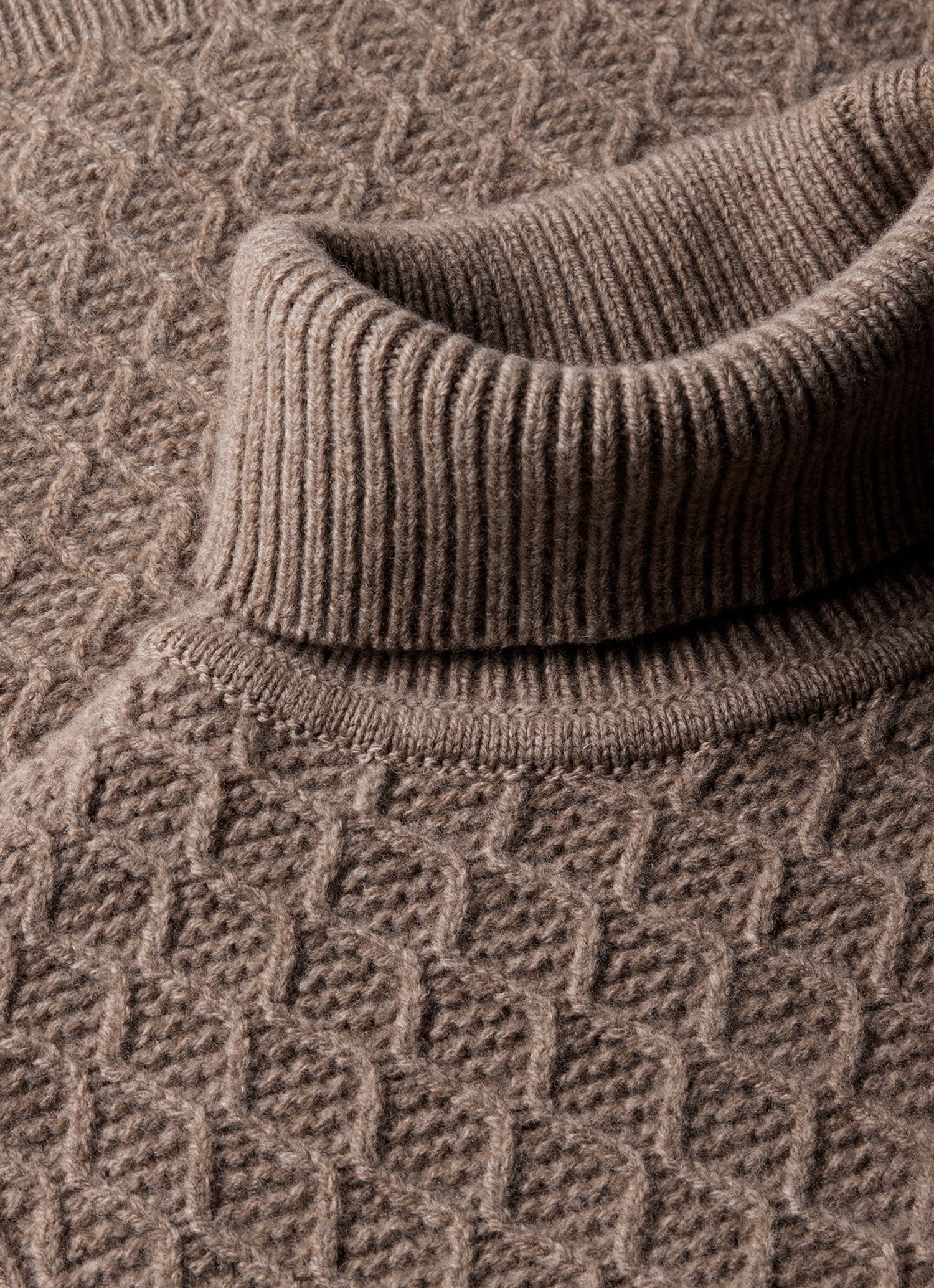 Sunspel x WM Brown Aran Roll Neck - 4
