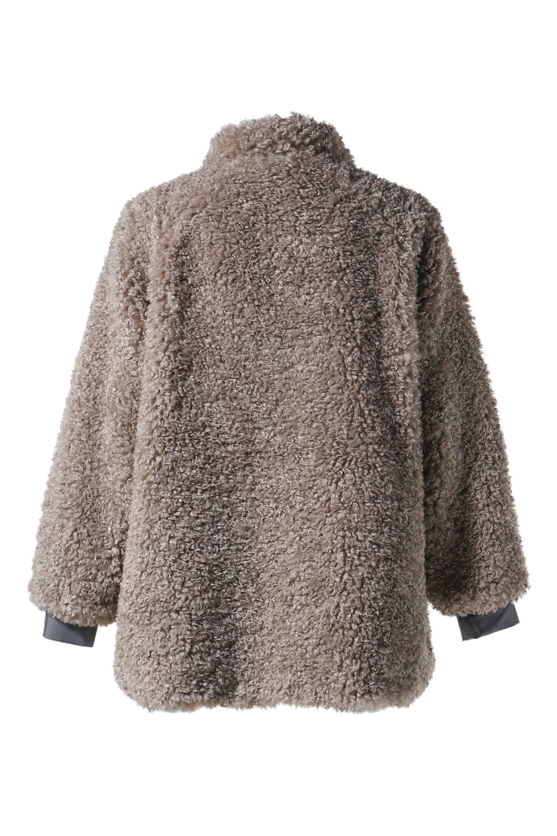 S.C.FUR JACKET - POLY CURLY FUR / BEI - 2