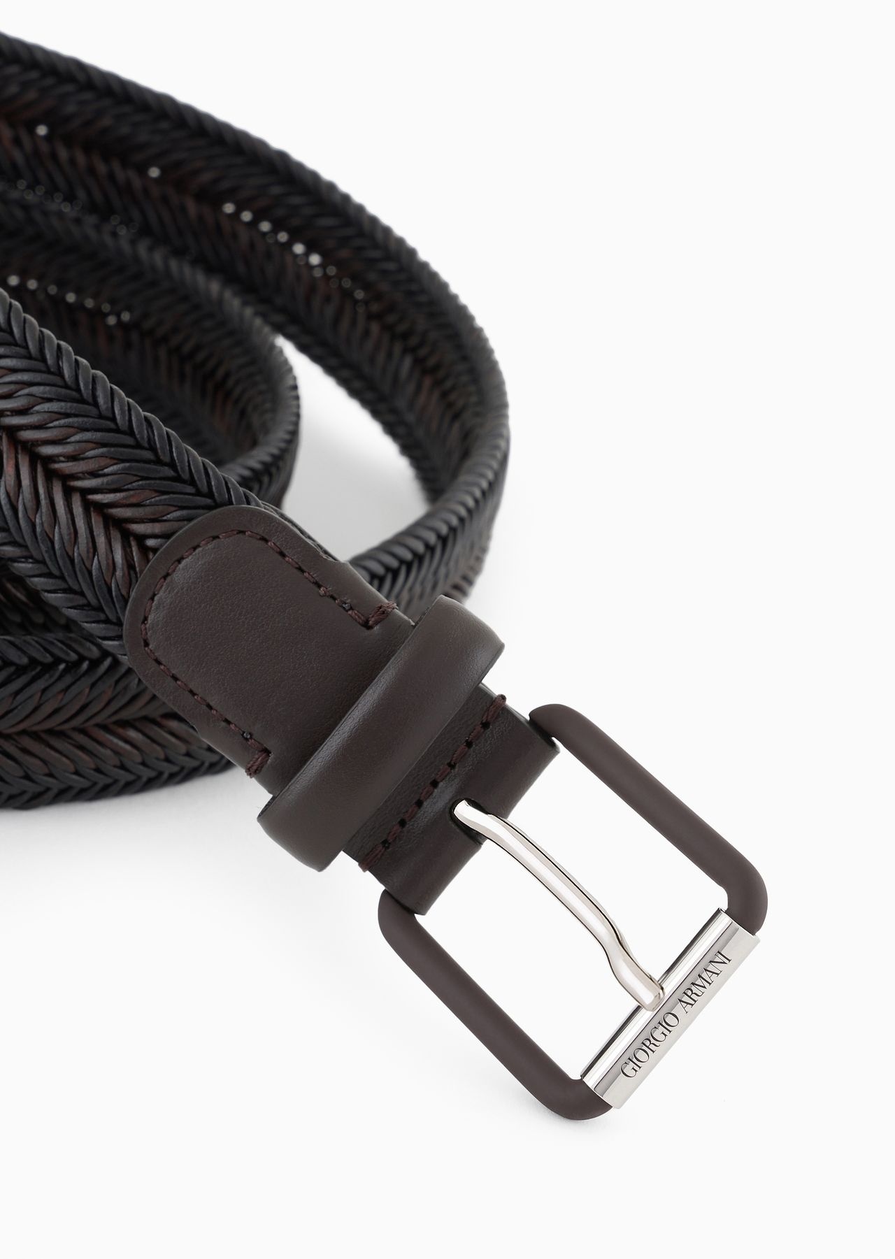 Woven leather belt - 2