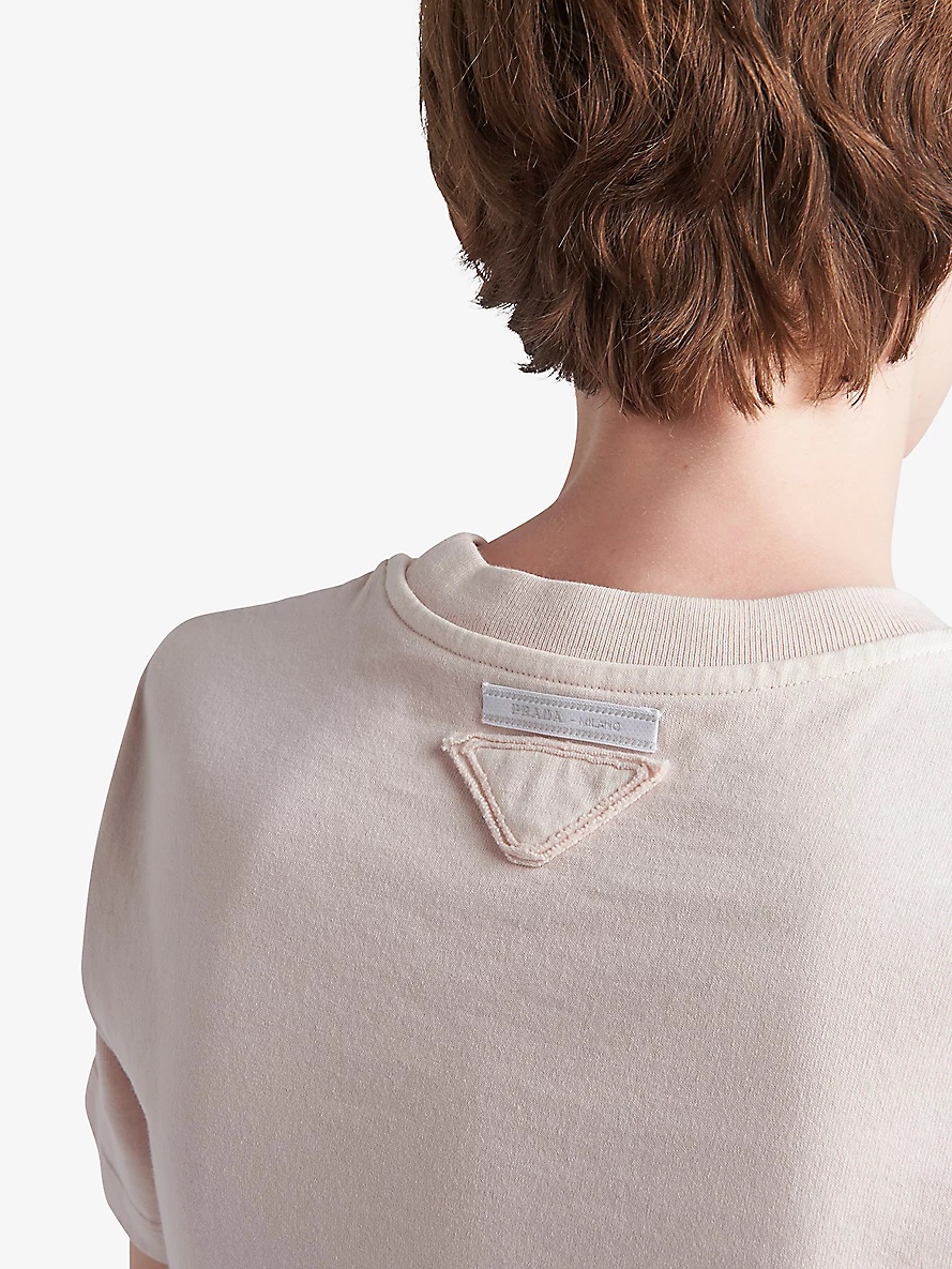 Logo-embroidered slim-fit stretch-cotton T-shirt - 5