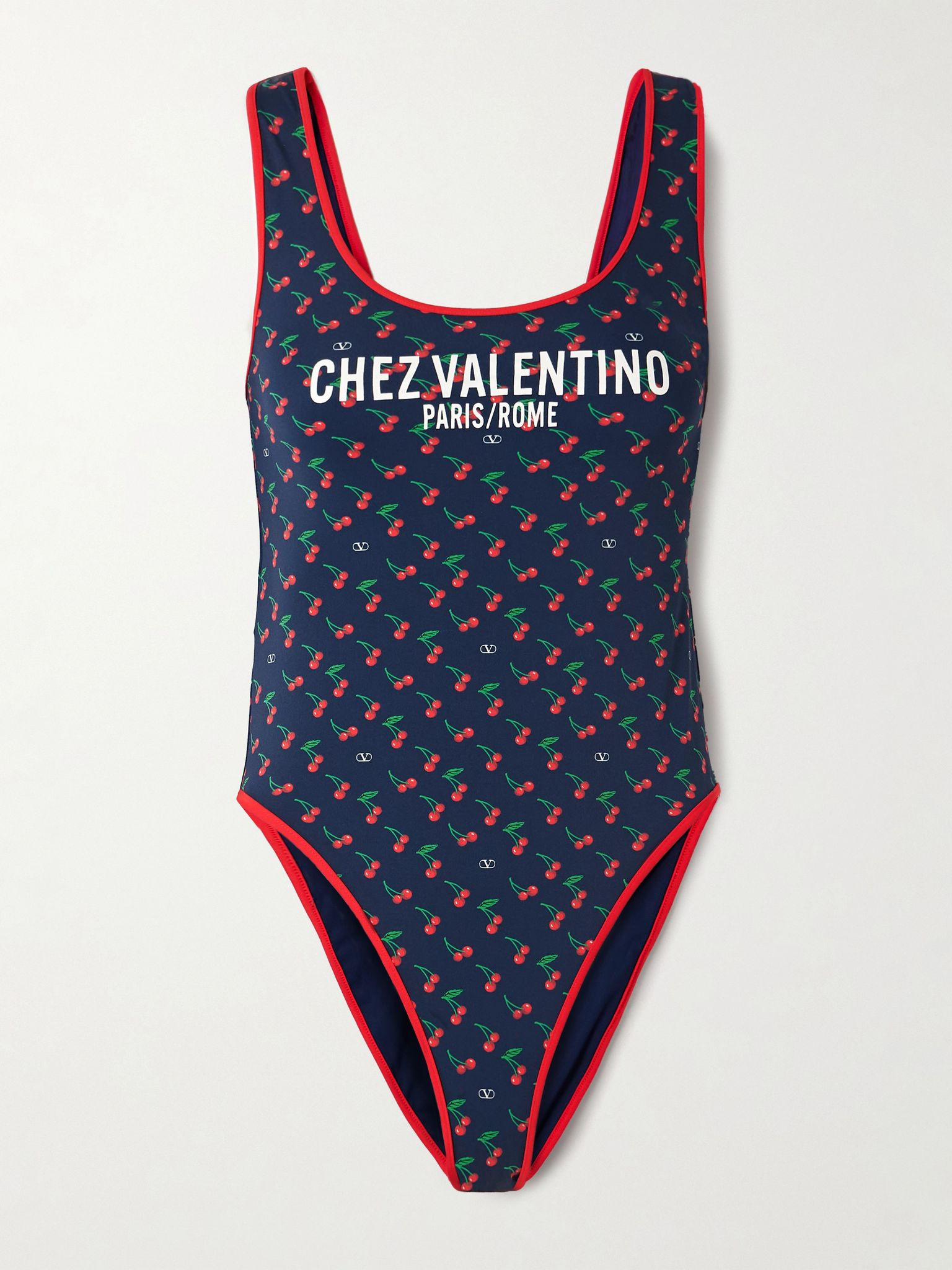 Printed swimsuit Navy - 1
