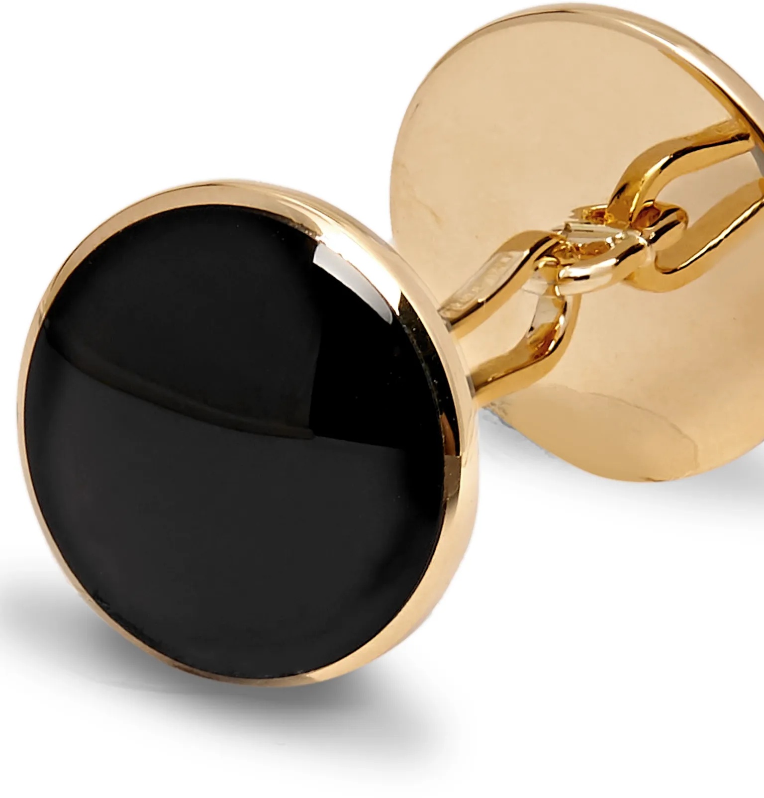 18-Karat Gold Onyx Cufflinks - 2