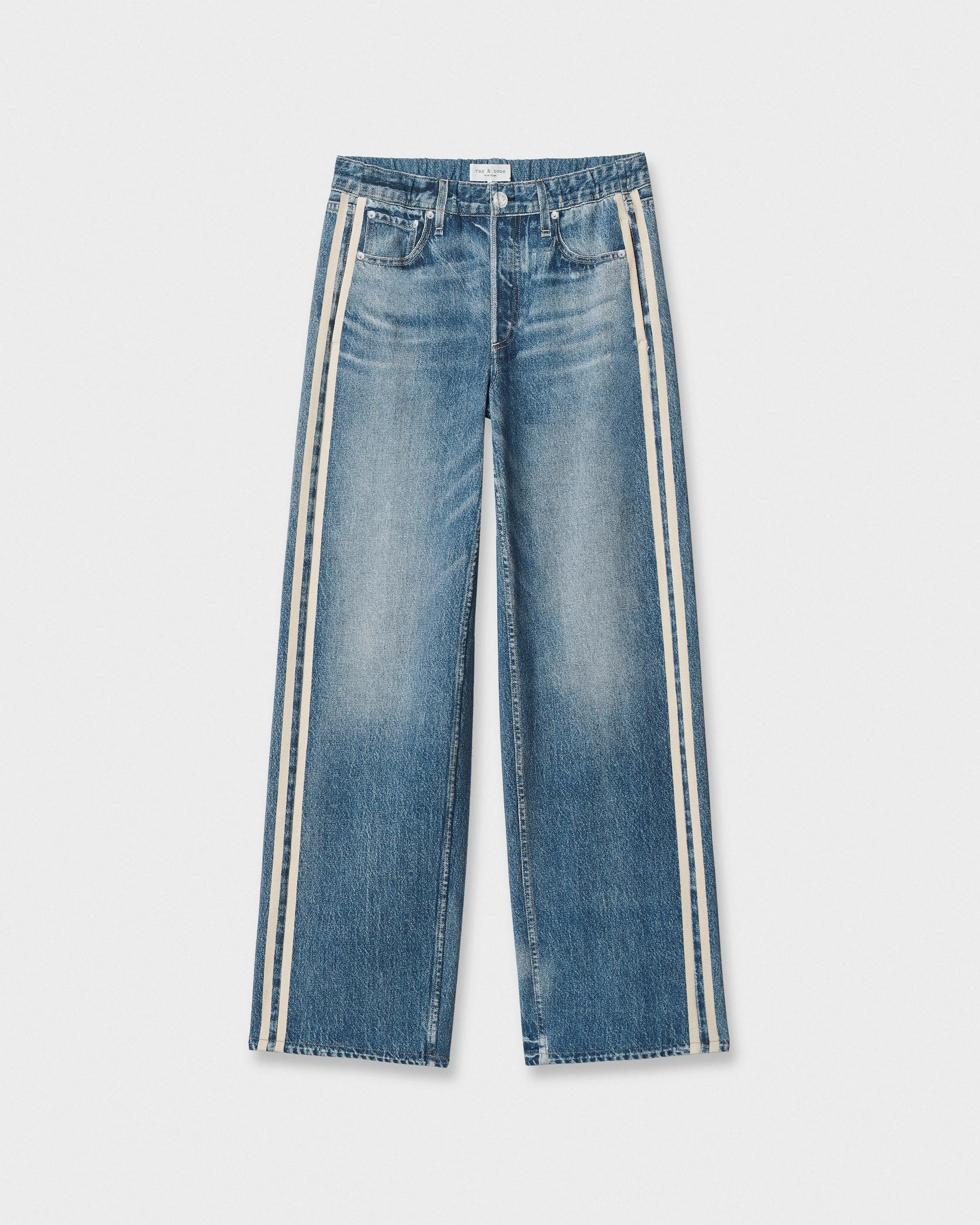 rb Miramar Sport Stripe Track Pant Cotton Terry - 1