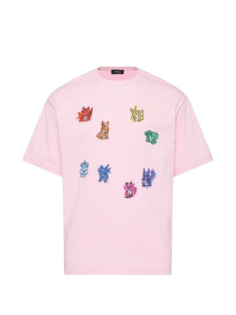 sticker-print T-shirt 1