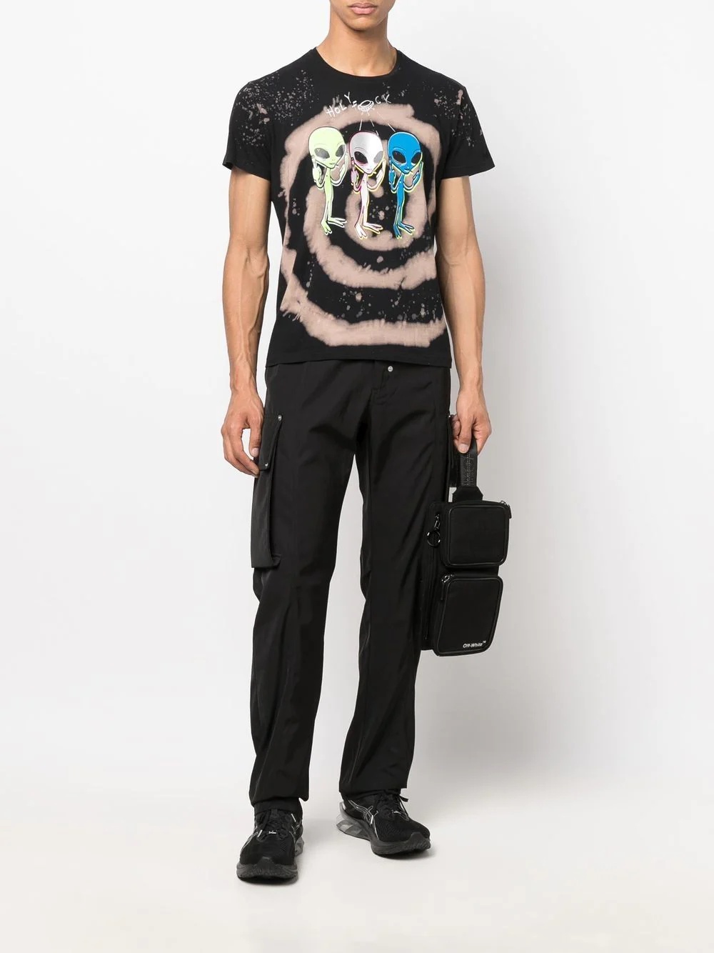 alien graphic print T-shirt - 2