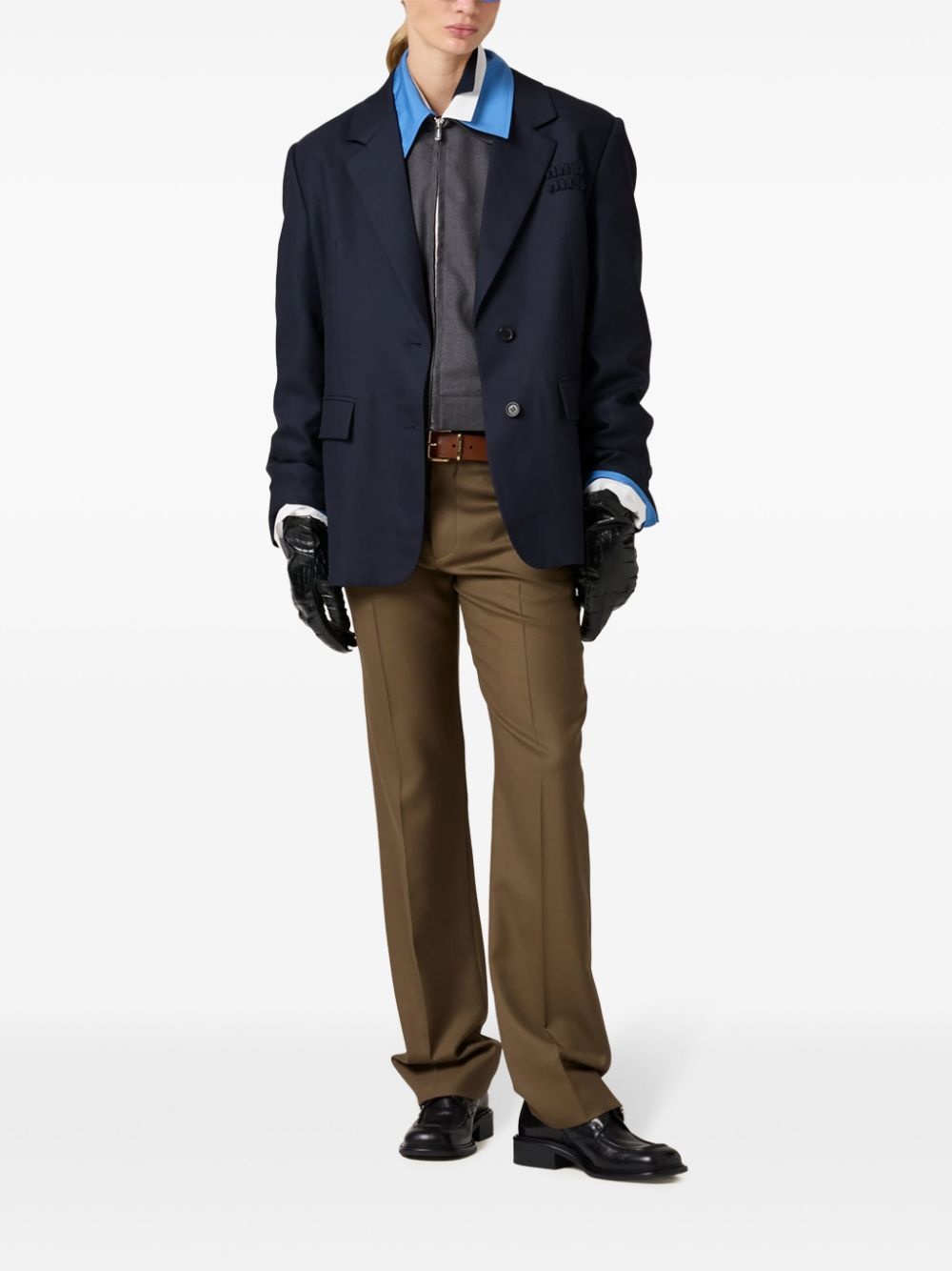 gabardine-weave bomber jacket - 2