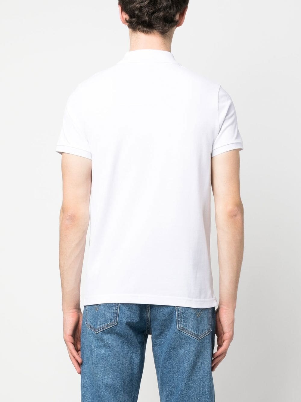 logo-patch polo shirt - 4