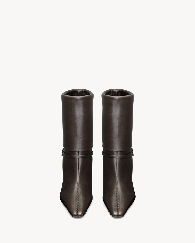 SAINT LAURENT NIKI BOOTIES IN SMOOTH LEATHER outlook