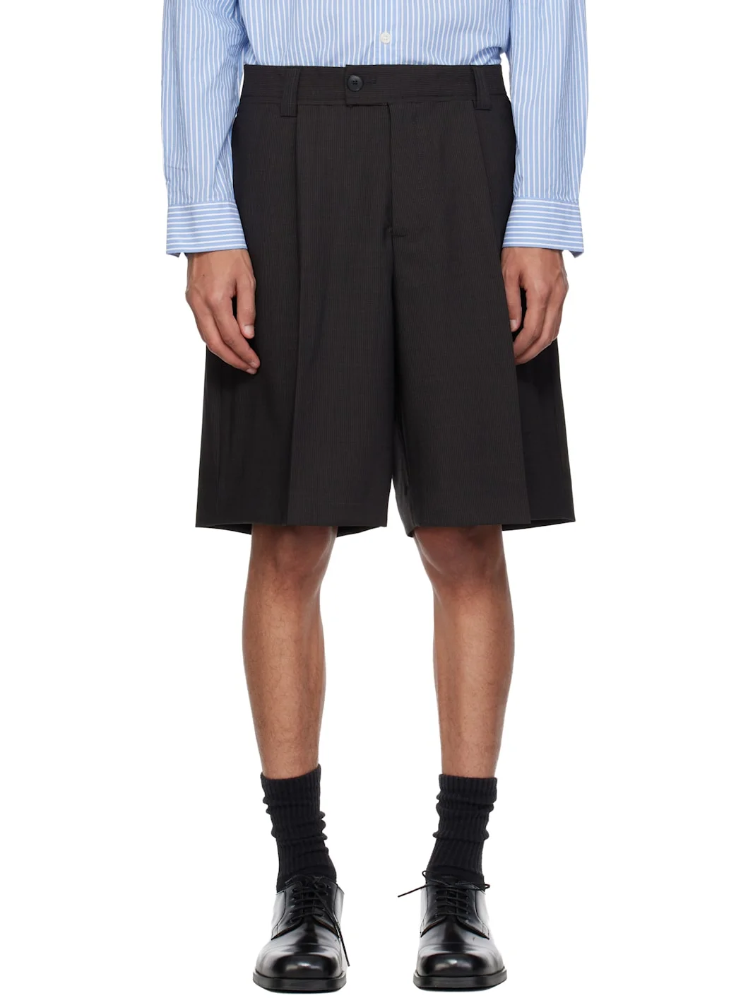 Gray Classic Shorts - 1