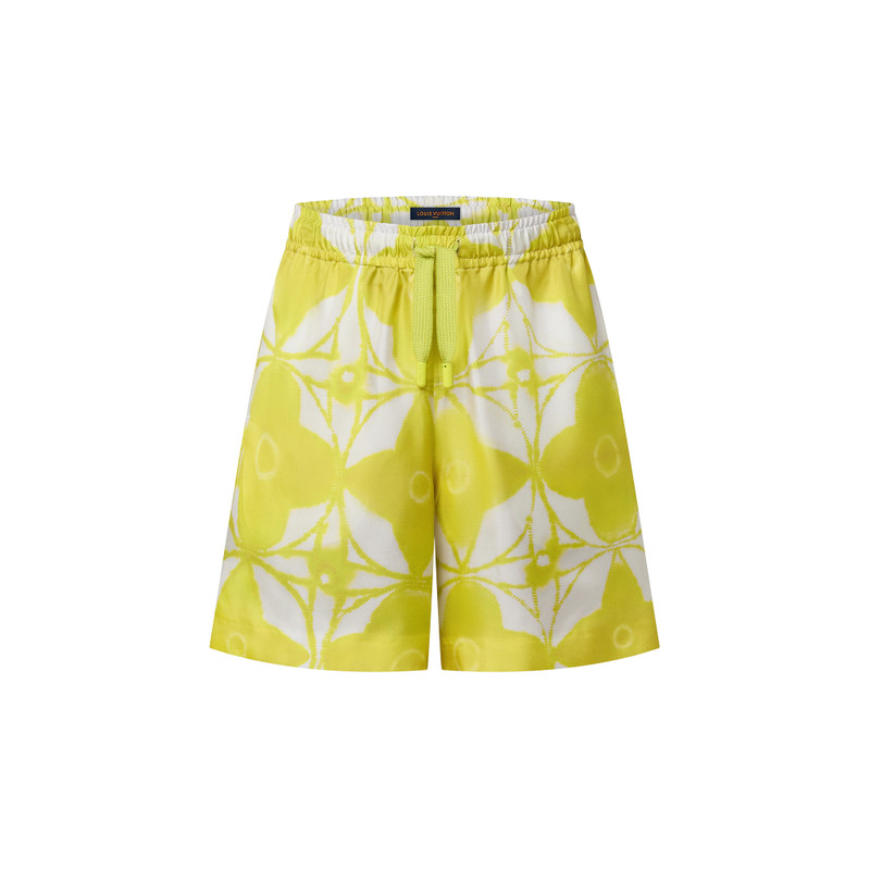 Monogram Shibori Silk Shorts 1