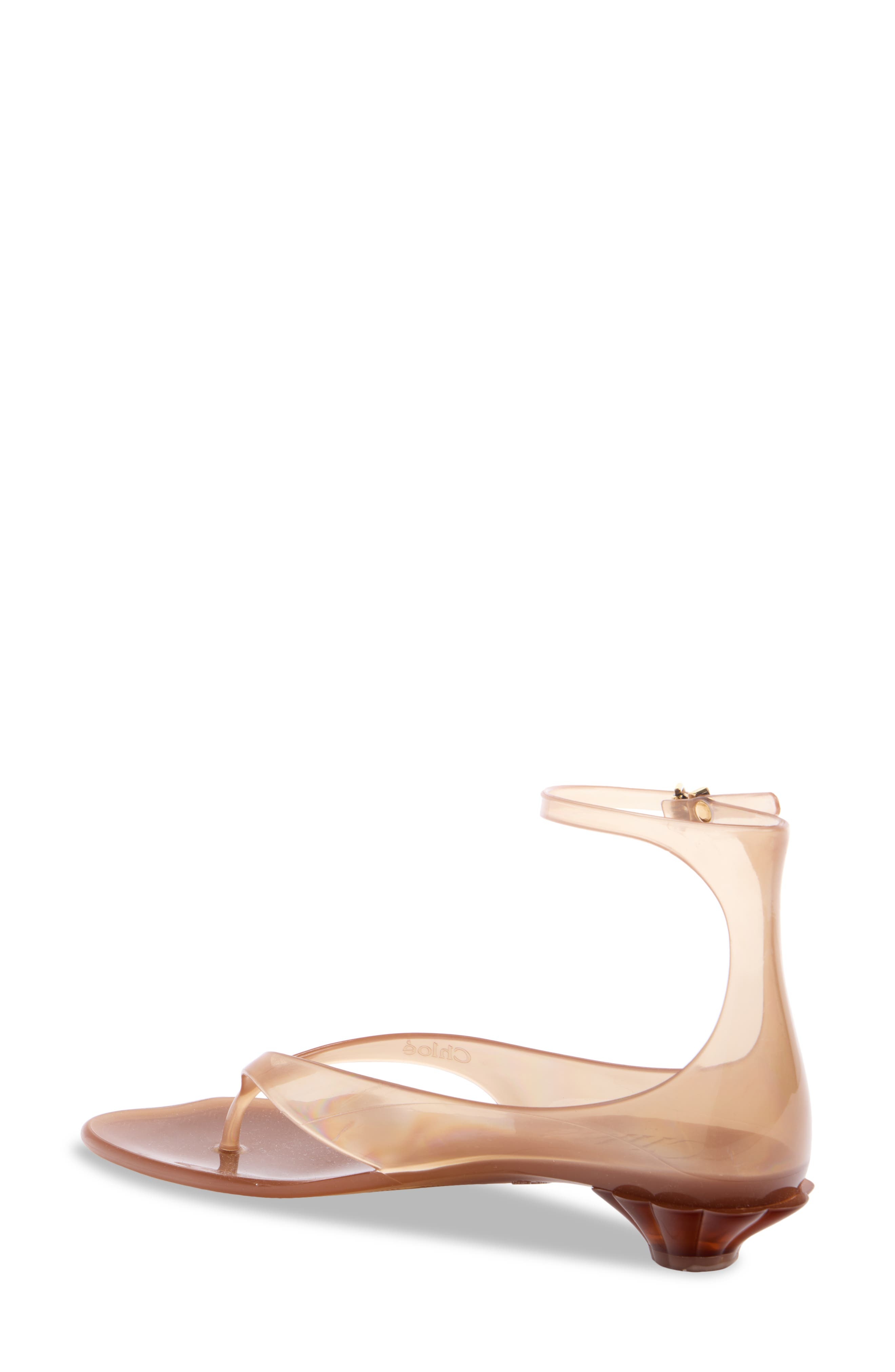 Chloé Jelly Ankle Strap Sandal in Sunny Brown at Nordstrom - 2