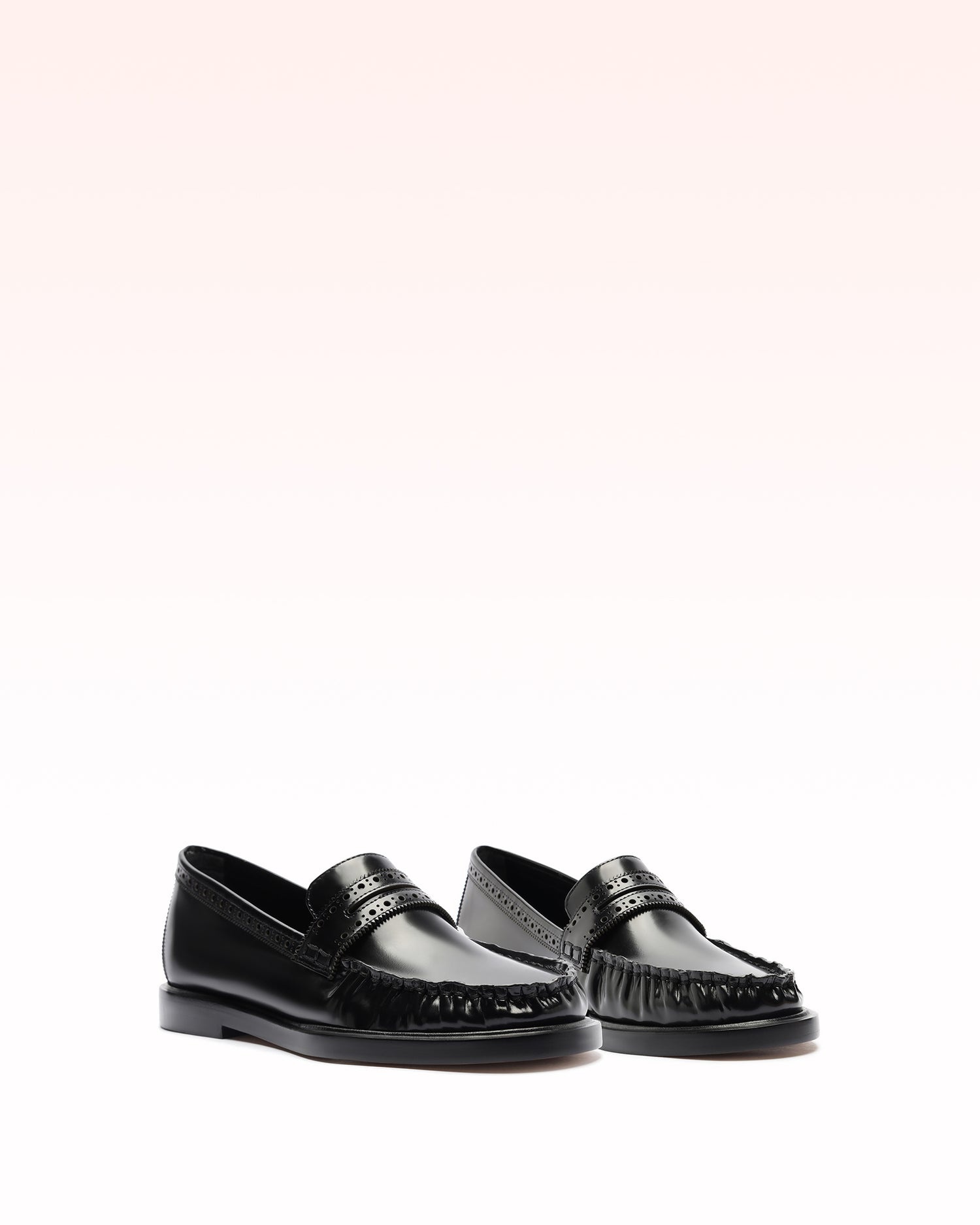 SOFT LOAFER BROGUE BLACK - 2