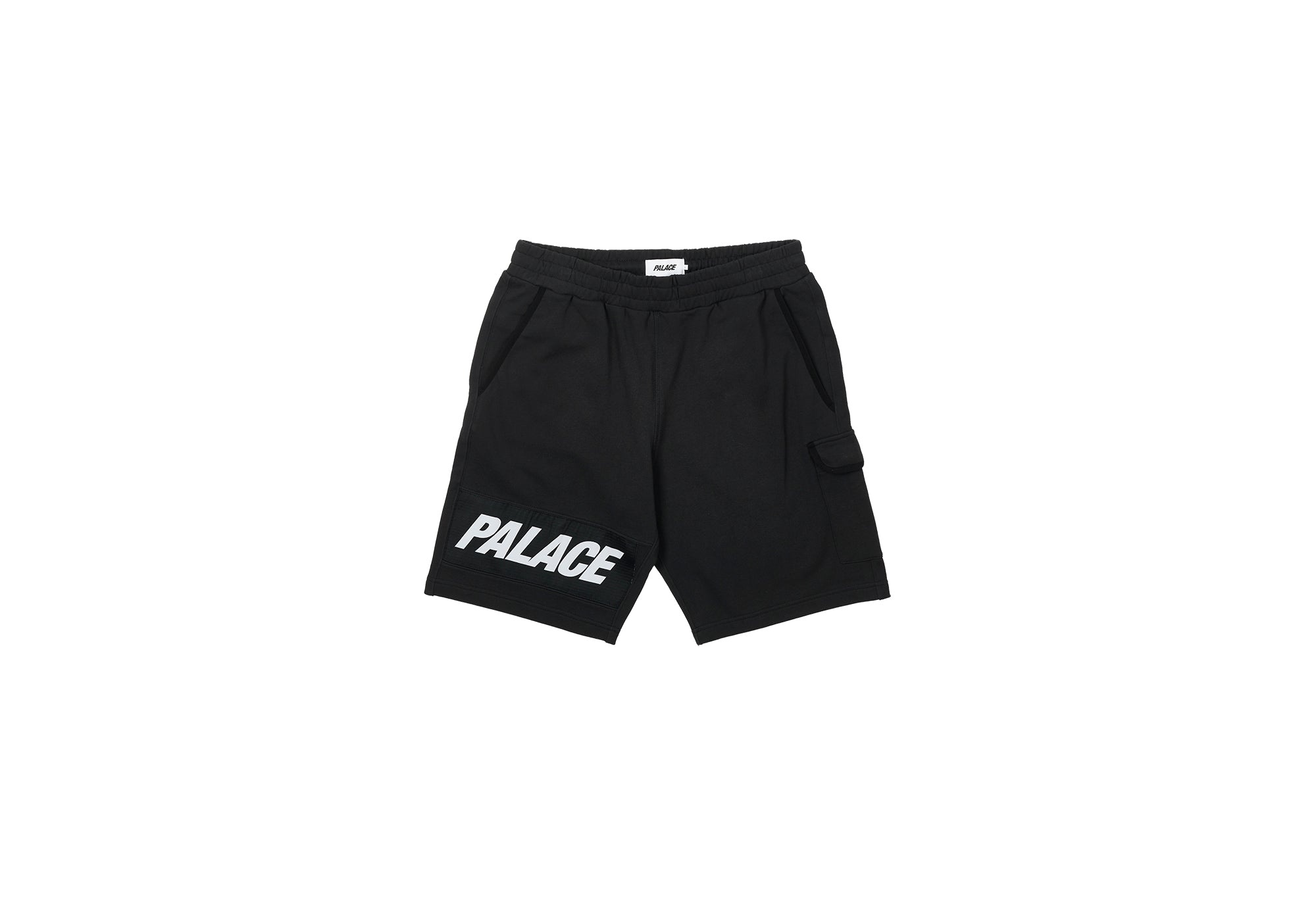 GIANT WOVEN LABEL SHORTS BLACK - 1