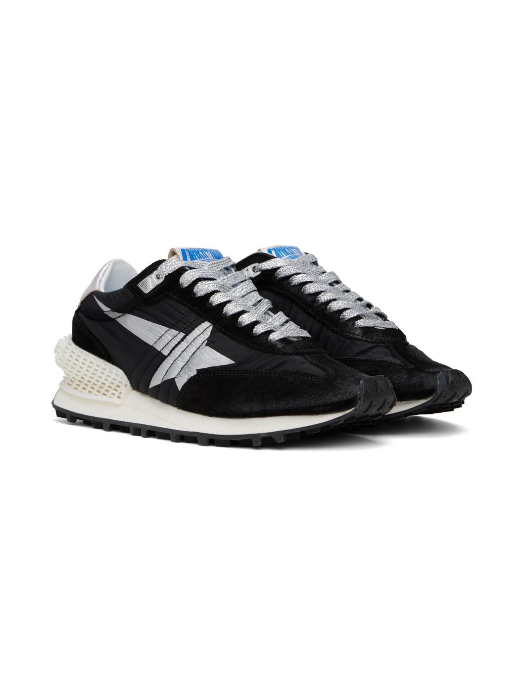 Black & Silver Running Marathon M2000 Sneakers - 4